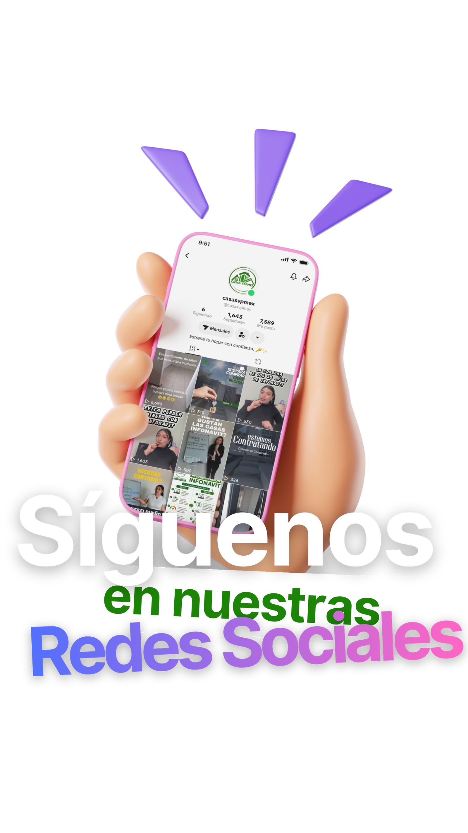 Síguenos en redes sociales VPMEX